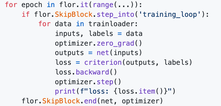 FLOR: Fast Low-Overhead Recovery